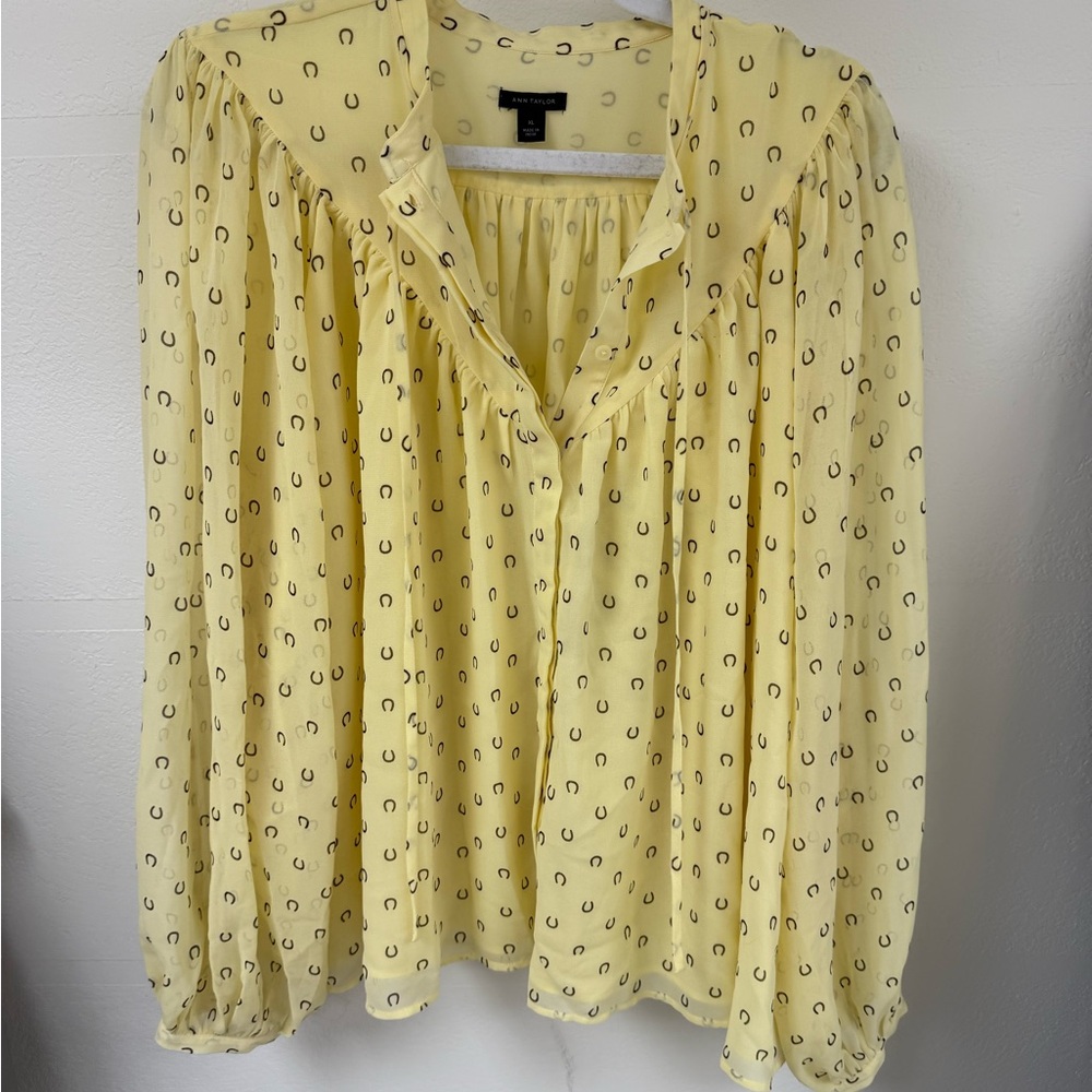 Ann Taylor Yellow Blouse